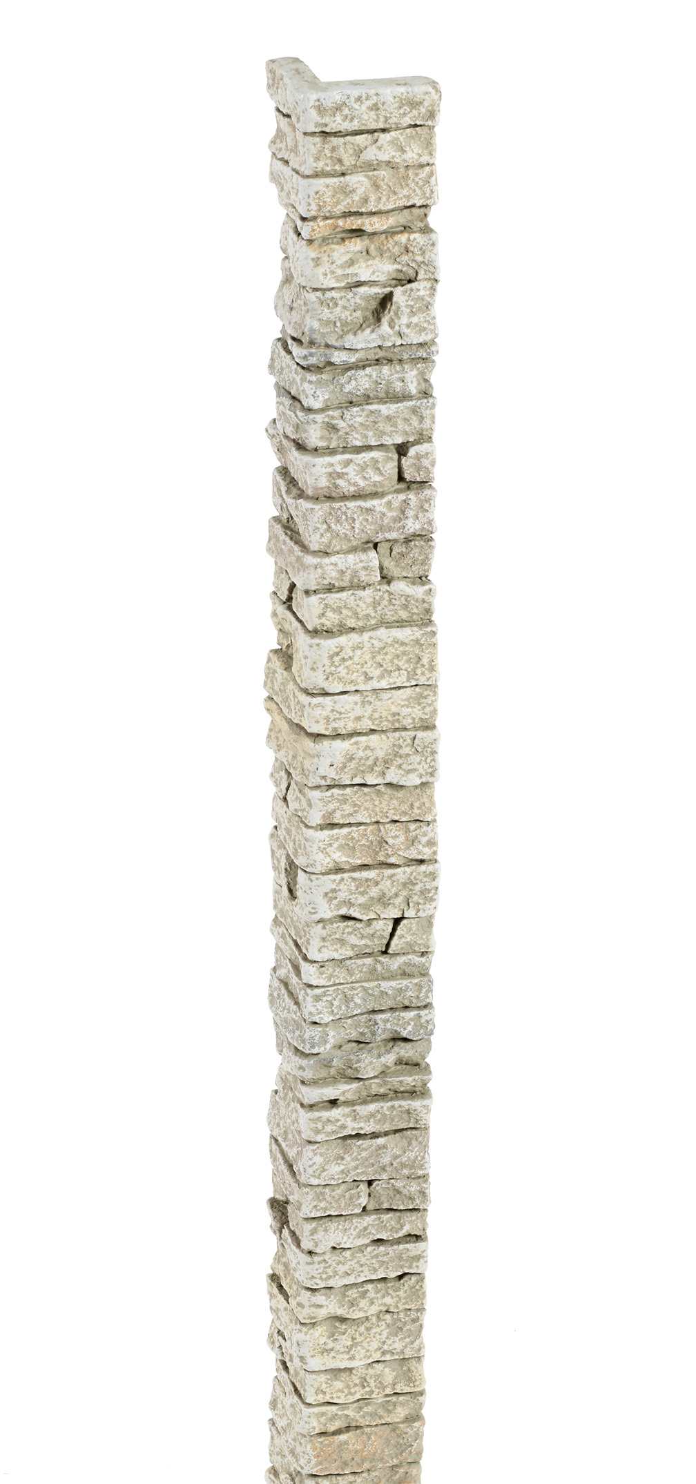 Stacked Stone Corner - Cream Frost